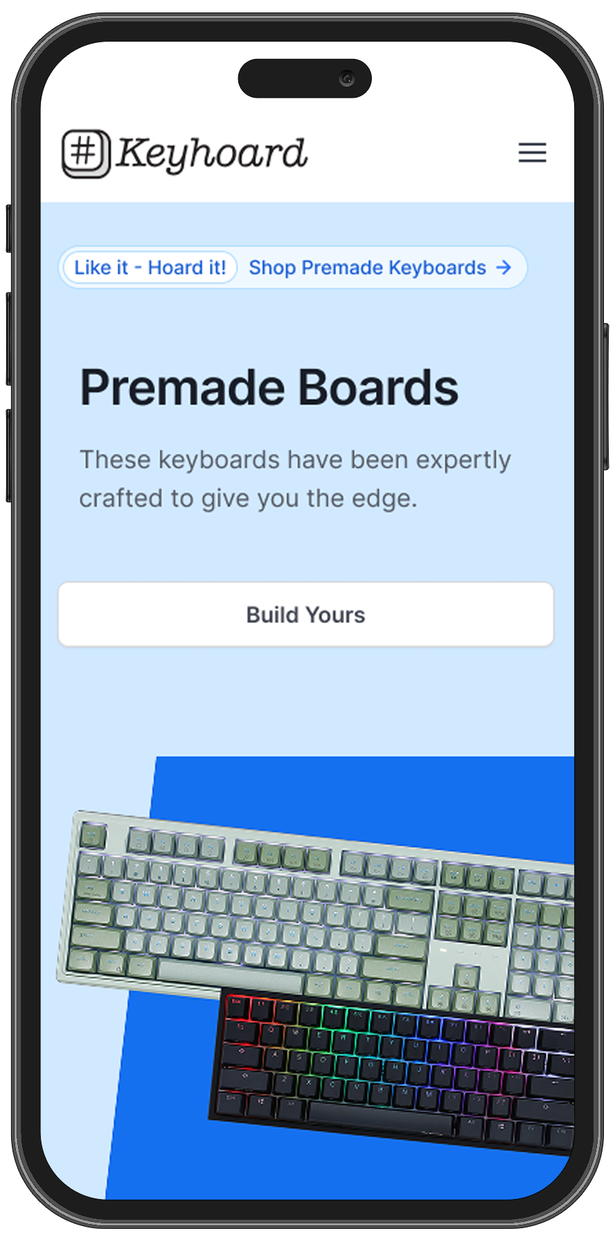 Keyhoard Premade Mobile Mockup